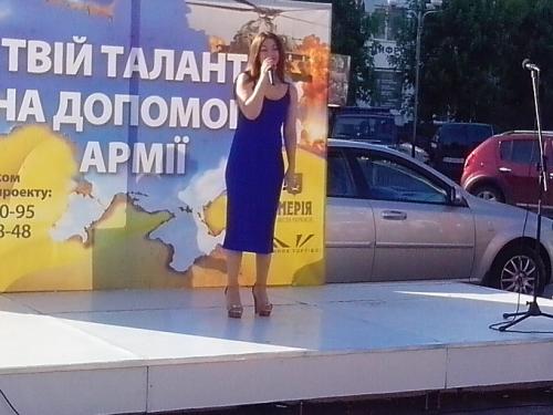 Черкащани у центрі міста співали у пам'ять про Кузьму (ФОТО, ВІДЕО)