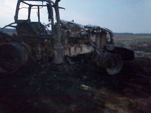 На Черкащині згорів трактор, вартістю майже 2 млн. гривень
