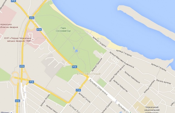 Компанія Google перейменувала вулиці у Черкасах