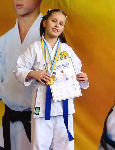 9-річна черкащанка стала чемпіонкою України з карате