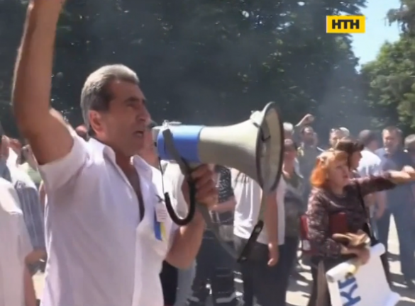 На Черкащині масовий протест селян перетворився в бійку