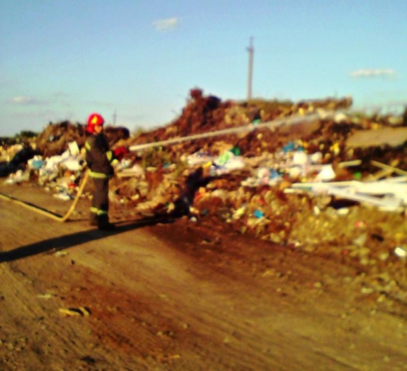 На сміттєзвалищі у Чорнобаї сталася пожежа