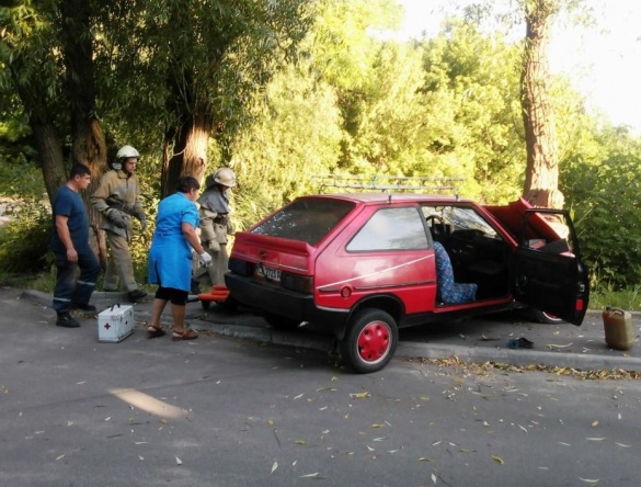 ДТП на Черкащині: автомобіль з дітьми в’їхав у дерево