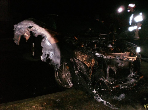 На Черкащині раптово загорілося авто AUDI Q7