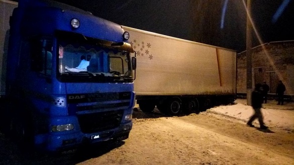 На Черкащині вантажівка перегородила одну з міських вулиць