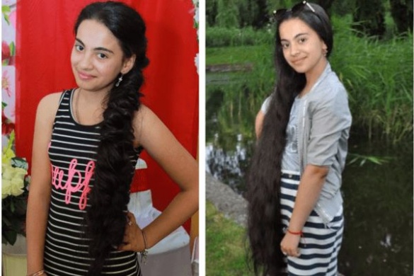 Черкаська Рапунцель: школярка за 12 років відростила метрове волосся (ФОТО)