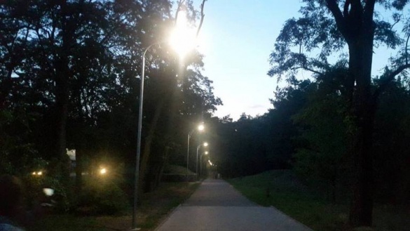 У черкаському парку зробили нове освітлення
