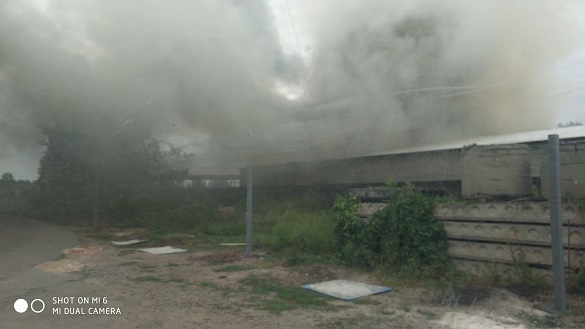 У Черкаській області сталася масштабна пожежа: горить завод