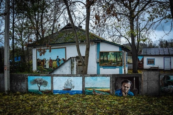 Картини просто неба: черкаський пенсіонер перетворив сільське подвір'я на арт-галерею (ФОТО)