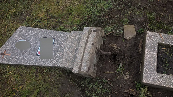 У Черкаській області затримали вандала, який понівечив більше десяти могил (ФОТО)