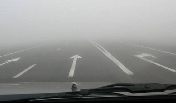 До уваги водіїв: у Черкасах та області очікується густий туман