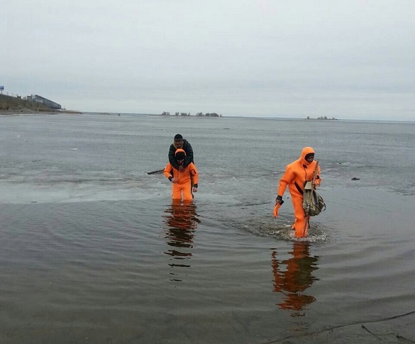 Черкаські рятувальники зняли з крижини двох рибалок (ФОТО)