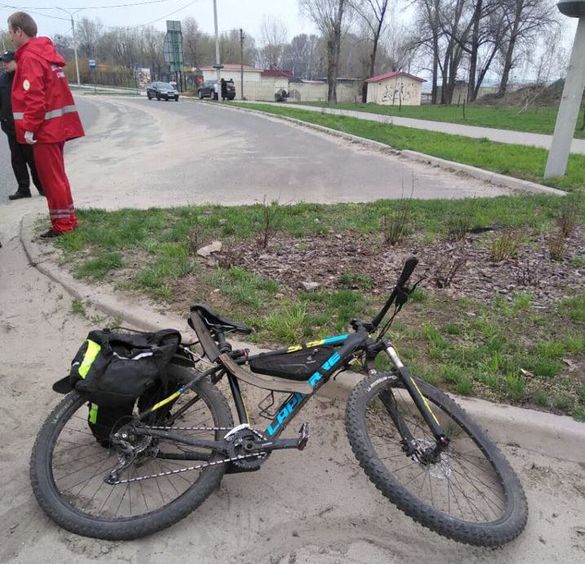 Водій на швидкості збив велосипедиста в Черкасах (ФОТО)