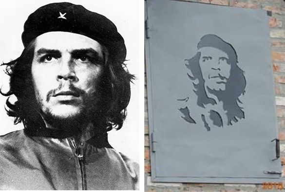 На Черкащині майстер оздобив будівлю портретом кубинського революціонера (ФОТО)