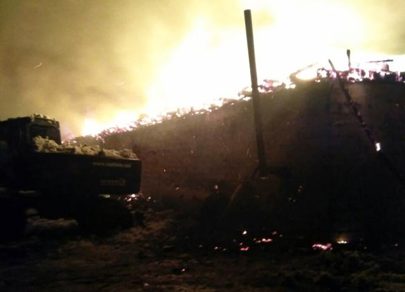 Масштабна пожежа на Черкащині знищила п'ять тонн картоплі (ФОТО)