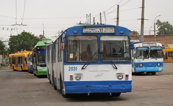 У Черкасах деякі тролейбуси їздитимуть за зміненим маршрутом