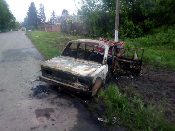 На Черкащині вщент згорів автомобіль (ФОТО)