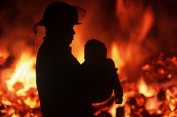 На Черкащині пожежники врятували дитину