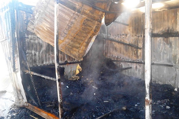 У Черкасах сталася пожежа в будівельному вагончику