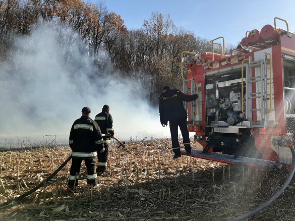 На Черкащині рятувальники гасили в області 7 пожеж екосистем
