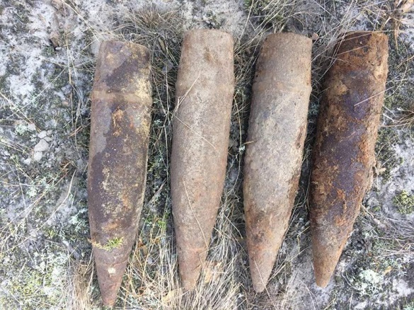 На Черкащині виявили шість артелерійських снарядів