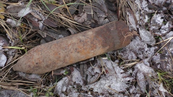 На Черкащині знайшли артелерійський снаряд