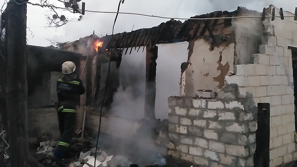 У пожежі на Черкащині загинув чоловік (ВІДЕО)