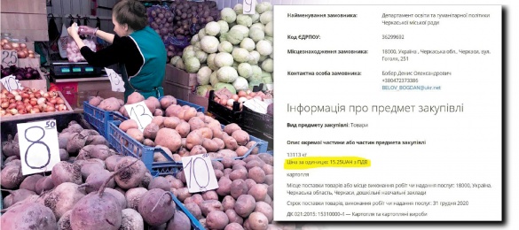Безцінна картопля черкаських дошкільнять: що робити із ціною у 15 гривень?