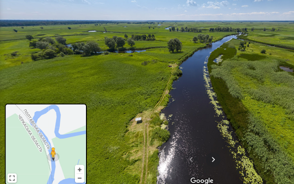 Віртуальна подорож: Google оцифрувала нацпарк на Черкащині