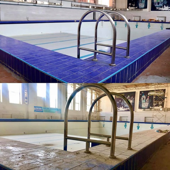 У Черкасах вже почали ремонт спортивного комплексу із басейном (ФОТО)