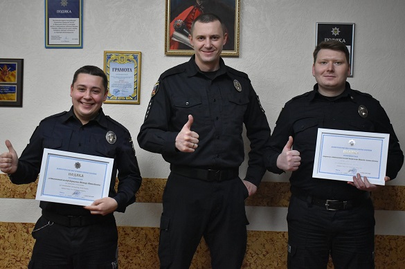 Черкаські патрульні отримали премію за припинення збройної сутички по Хрещатику
