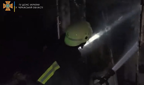 Під час пожежі на Черкащині врятували чоловіка