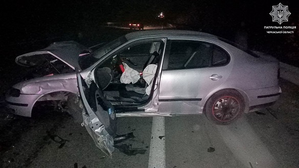 На Черкащині сталася аварія за участі двох автомобілів (ФОТО)