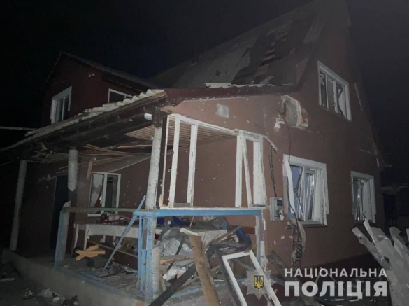 У поліції показали, якої шкоди наробила ракета на Черкащині (ФОТО)