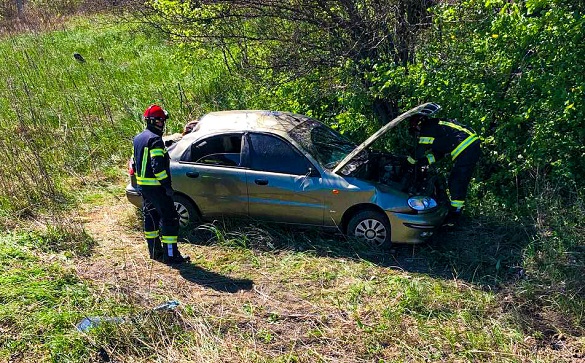У Черкаській області автомобіль з'їхав у кювет: травмувалися двоє людей
