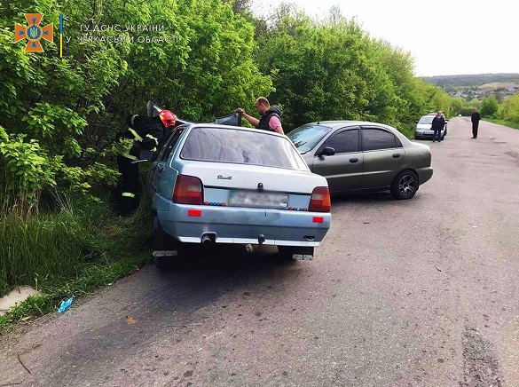 На Черкащині сталася аварія за участі двох автомобілів