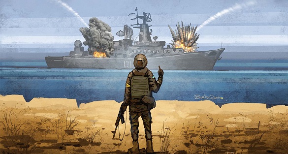 Справжнім автором фрази про російський військовий корабель є не черкащанин, - прикордонники