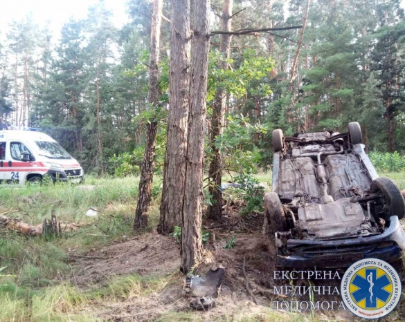 На Черкащині автомобіль злетів у кювет: постраждала жінка 