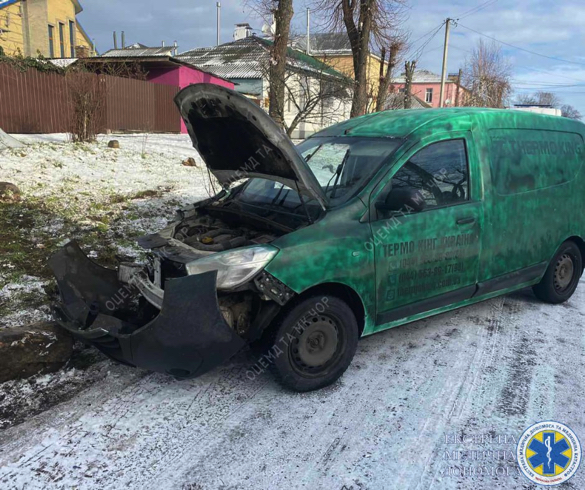 ДТП у Черкасах: від удару авто перекинулося на бік (ФОТО)
