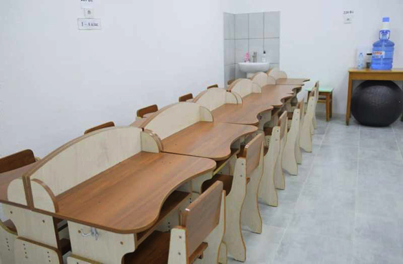 В уманській гімназії розширили укриття, щоб перейти на очний формат навчання