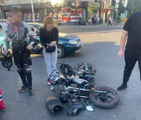У центрі Черкас збили мотоцикліста (ФОТО)