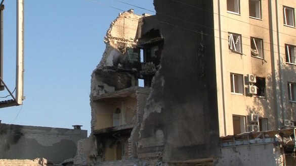 Черкаський готель, який постраждав від ракетного обстрілу, потребує фахового обстеження