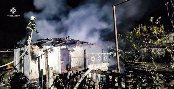 На Черкащині сталася пожежа у надвірній споруді
