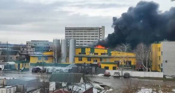 У Каневі на одному із заводів сталася масштабна пожежа