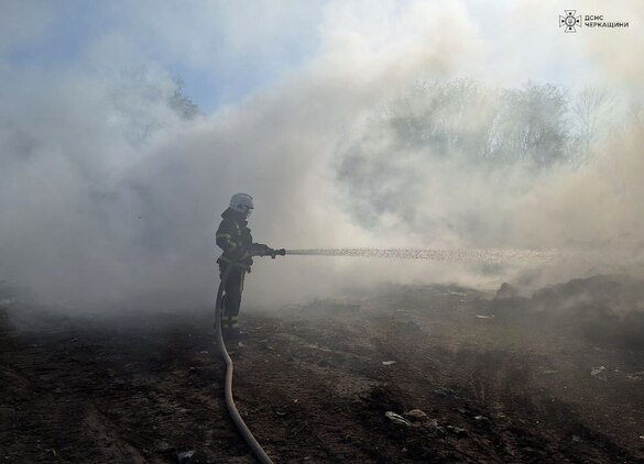 На Уманщині сталася масштабна пожежа