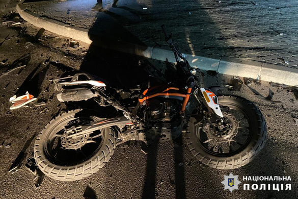 В Умані під час аварії постраждав неповнолітній мотоцикліст