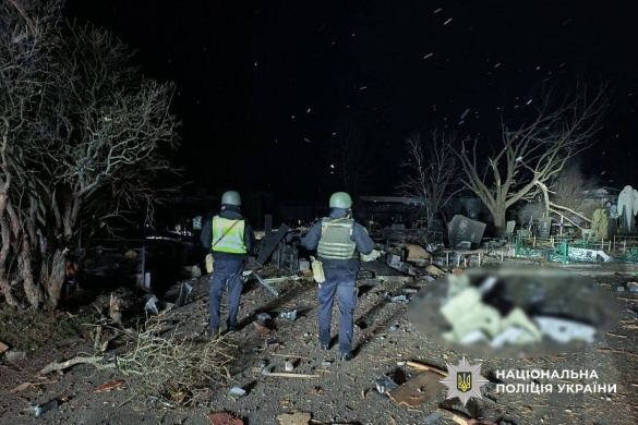 Поліція Черкащини документує наслідки ворожої ракетної атаки