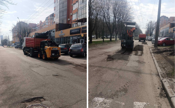 У центрі Черкас частково обмежили рух транспорту через ремонт