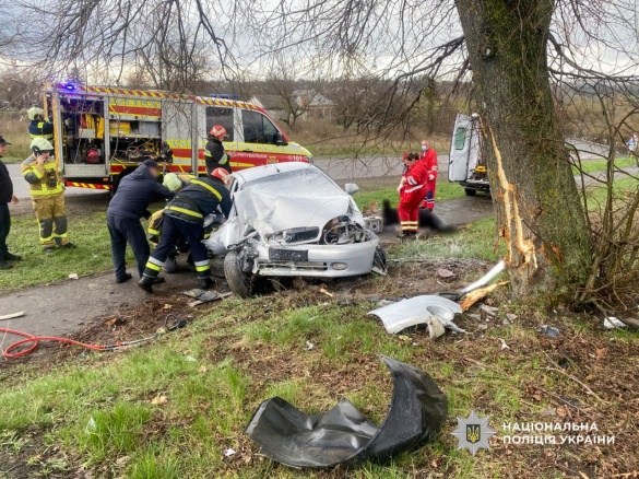 На Черкащині у смертельній ДТП загинув водій, пасажирка госпіталізована