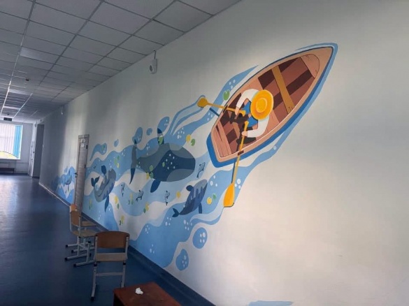 В Умані школи та садочки прикрасили яскравими настінними розписами (ФОТО)